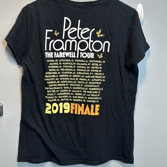2019 peter frampton finale the farewell tour black tshirt short sleeve - Picture 3 of 4